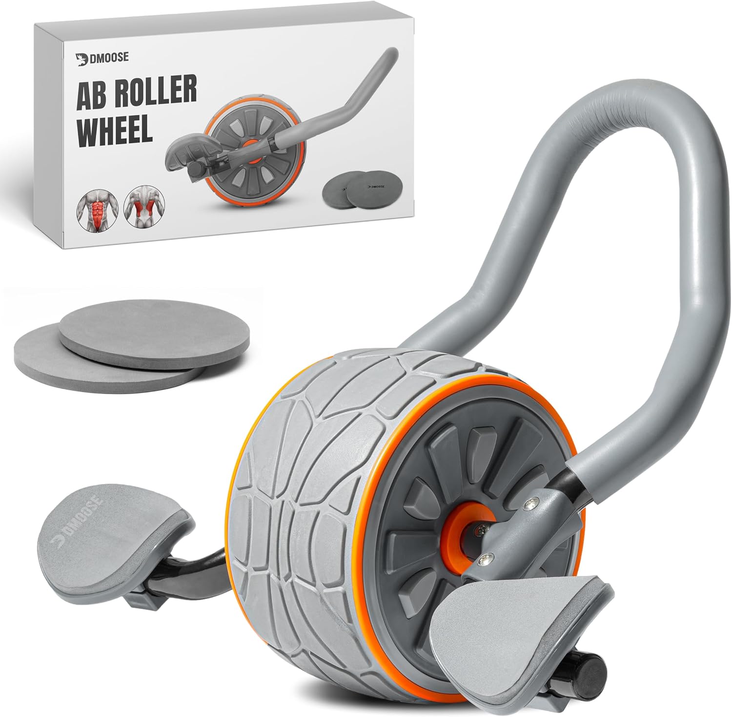 Ab Roller Wheel With Elbow Support - DMoose 피트니스 복근 롤러 휠 (팔꿈치