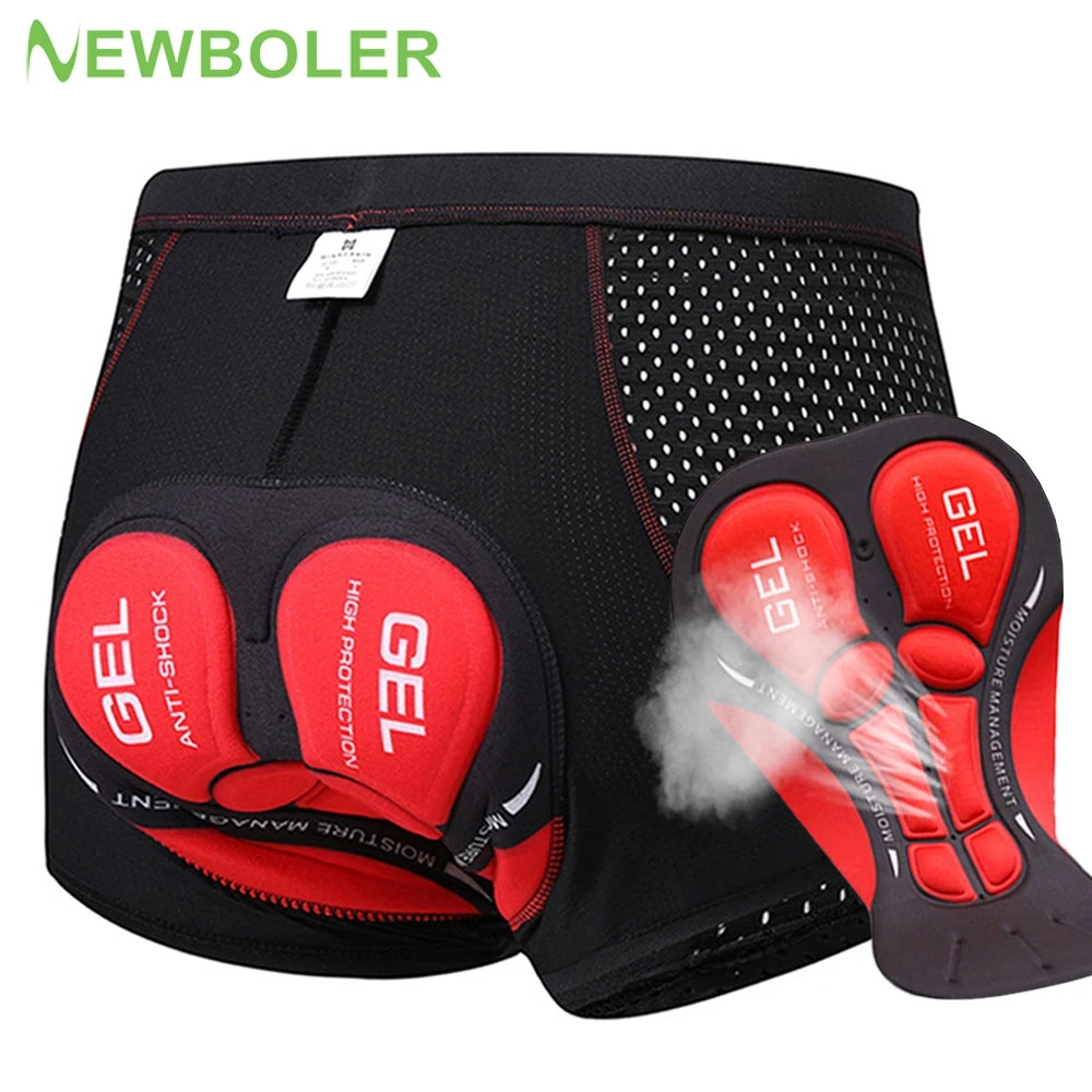 Padded Cycling Shorts 5D Gel - NEWBOLER 사이클링 반바지, 통기성 메쉬 사이클링