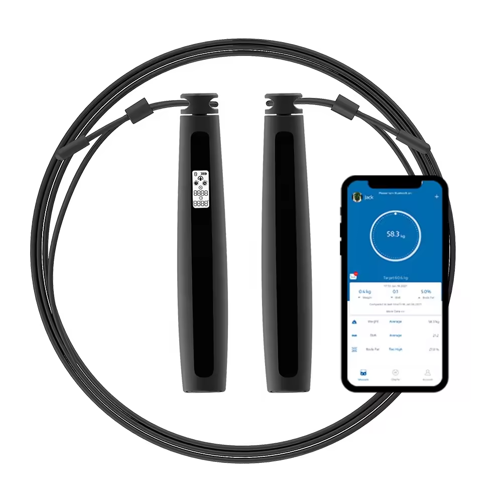 Smart Jump Rope Digital Counter - 피트니스용 스마트 줄넘기, 카운터 포함 줄넘기,