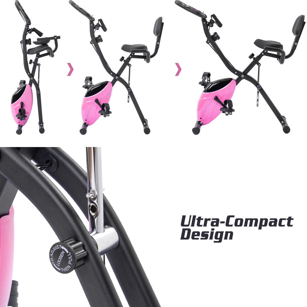 16단계 자기 저항 운동 자전거, 등받이가 있는 수직형 - Exercise Bike Magnetic Resistance 리뷰 및 가격