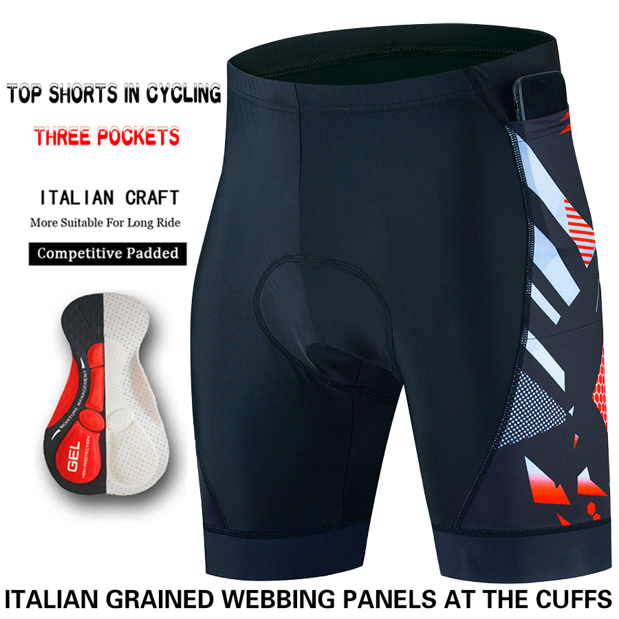 3 포켓 사이클링 반바지 자전거 타이츠 트라이애슬론 5 - Padded Cycling Shorts 5D Gel 리뷰 및 가격